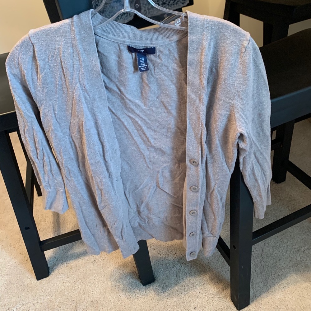 Tan button cardigan